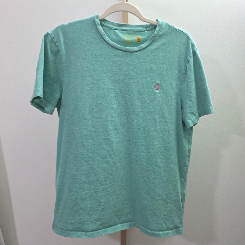 Polo-ralph-lauren Men's Green and Blue T-shirt